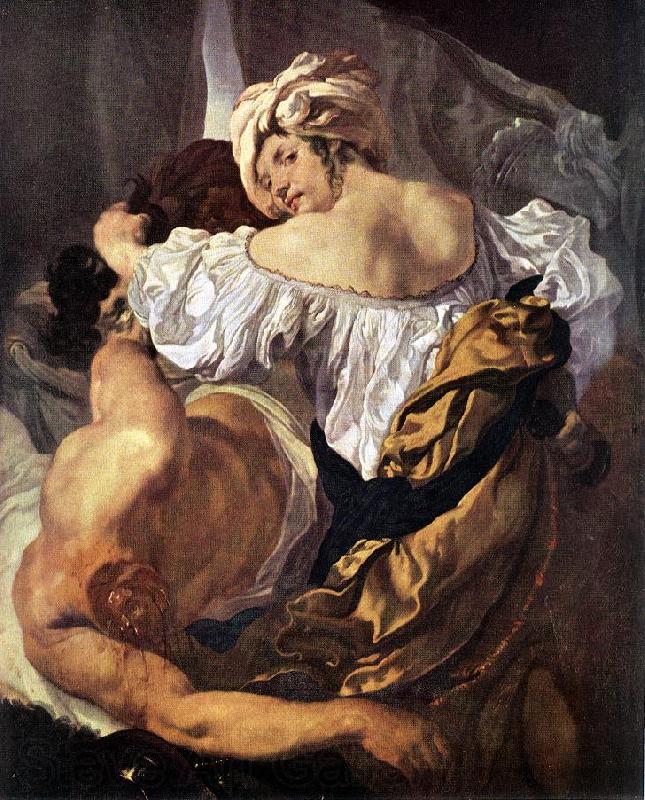 LISS, Johann Judith and Holophernes sg Spain oil painting art